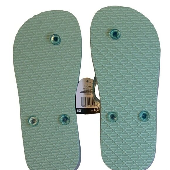 Juncture Kids Flip Flops Thong Sandals Size L 2/3 Outdoor Beach Ty Dye Casual - Picture 6 of 7